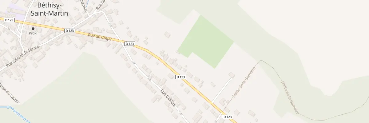 Plan du 416 Rue de Crépy à Béthisy-Saint-Martin