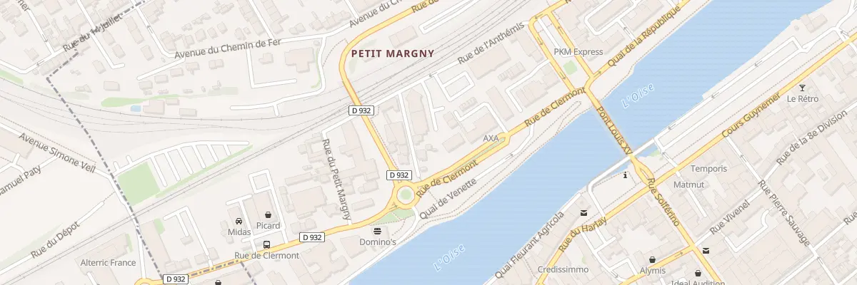 Plan du 6 Rue Parmentier à Compiègne