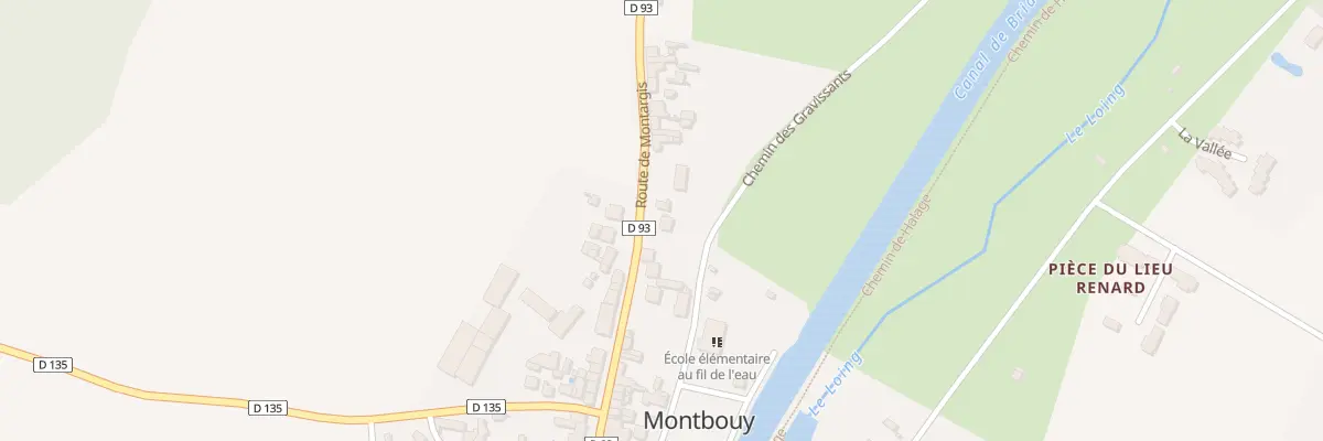 Plan du 26 Rte de Montargis à Montbouy