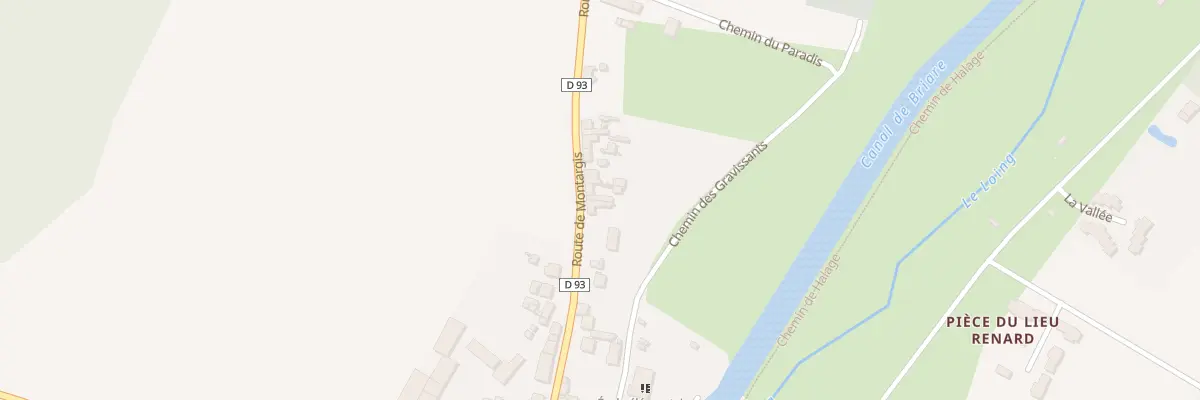 Plan du 32 Rte de Montargis à Montbouy