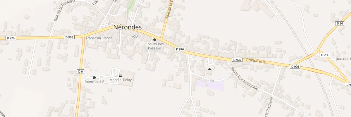 Plan du 42 Gr Grande Rue à Nérondes