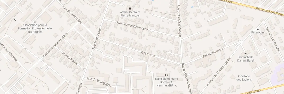 Plan du 21 Rue Evette à Compiègne