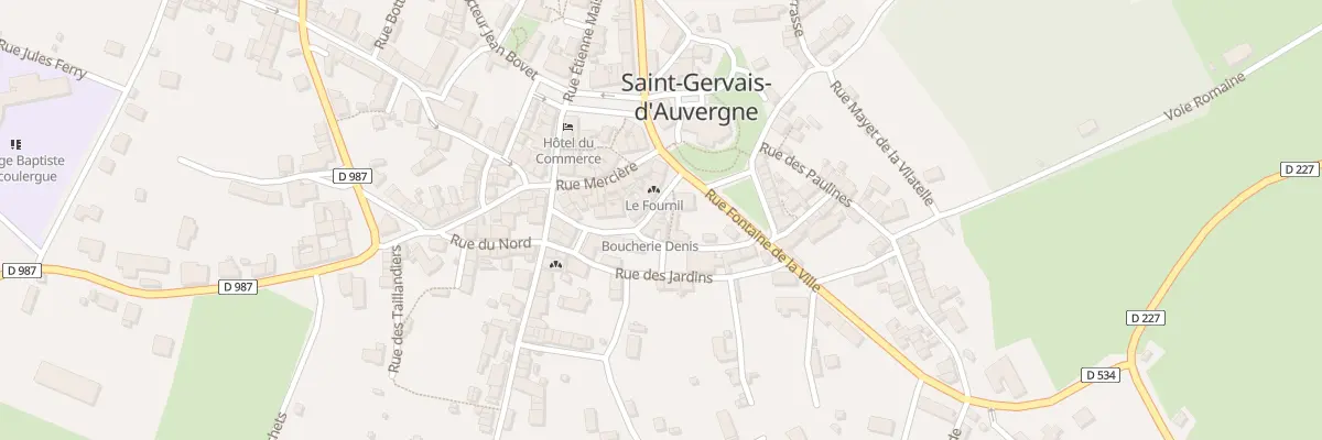 Plan du 1 Rue de la Poste à Saint-Gervais-d’Auvergne