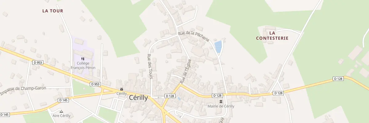 Plan du 14 Rue de l’Eglise à Cérilly