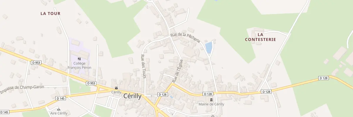 Plan du 16 Rue de l’Eglise à Cérilly