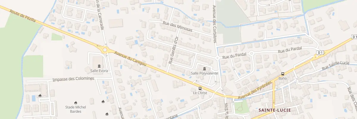 Plan du 2 Rue des Violettes à Baho