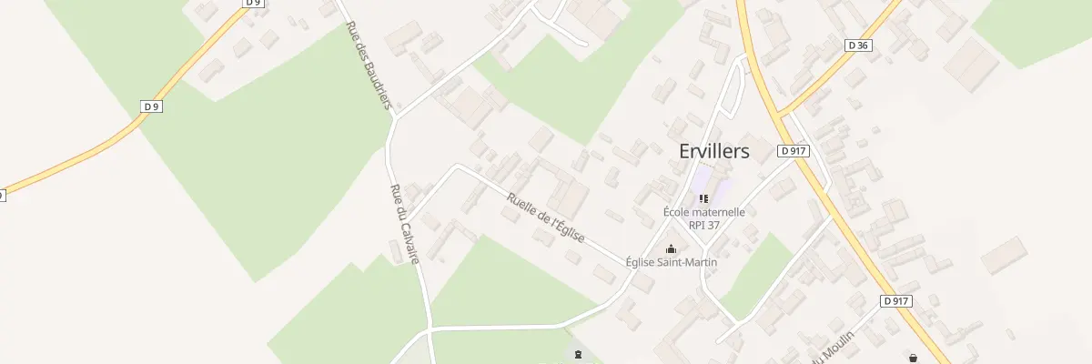 Plan du 23 Rle de l’Eglise à Ervillers