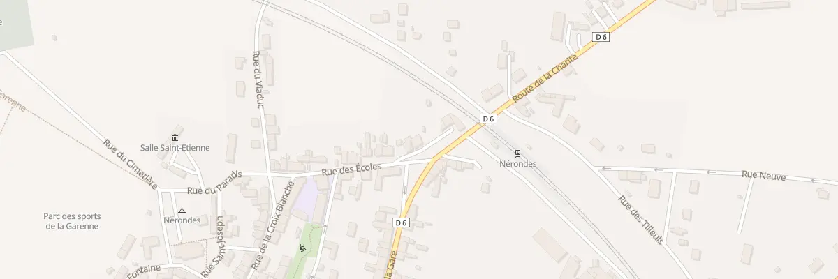 Plan du 19 Rue de la Gare à Nérondes