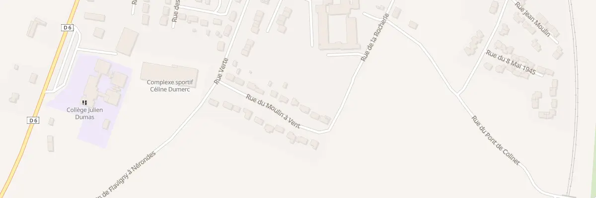 Plan du 7 Rue du Moulin a Vent à Nérondes