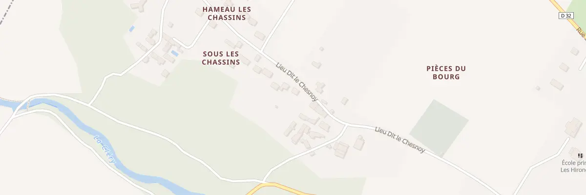 Plan du 8 Le Chesnoy à Chevannes