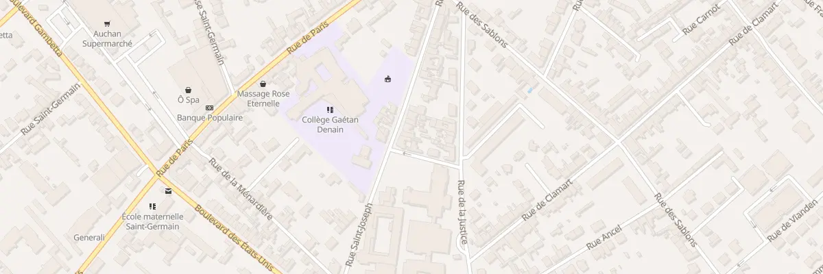 Plan du 33 Rue Saint-Joseph à Compiègne
