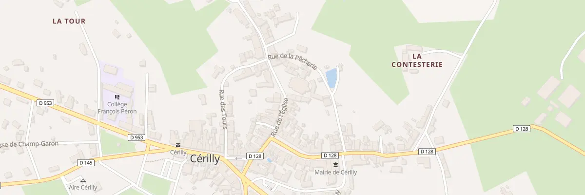 Plan du 13 Rue de l’Eglise à Cérilly