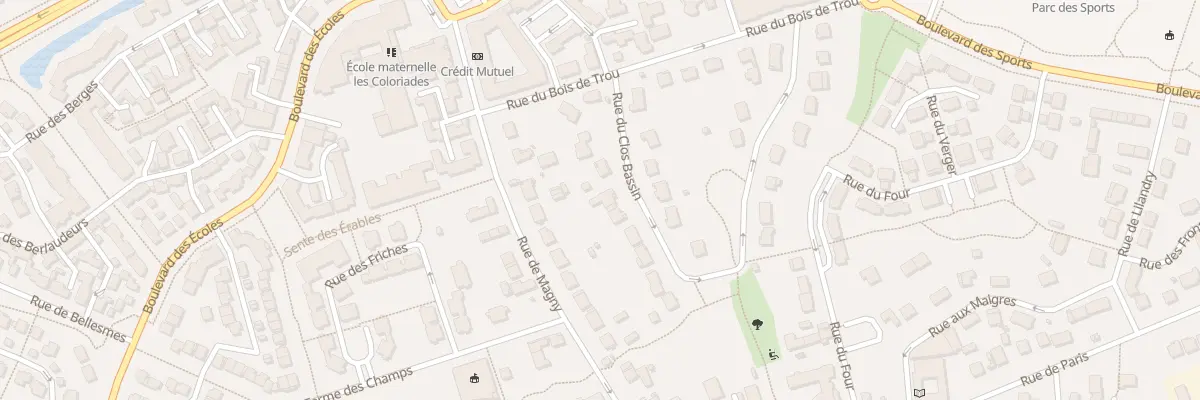 Plan du 33 Rue du Clos Bassin à Bailly-Romainvilliers