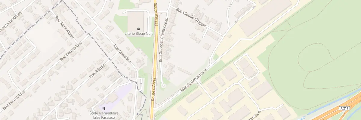 Plan du 89 Rue Georges Clémenceau à Lens