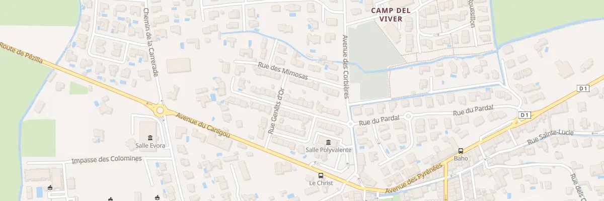 Plan du 14 Rue des Roses à Baho
