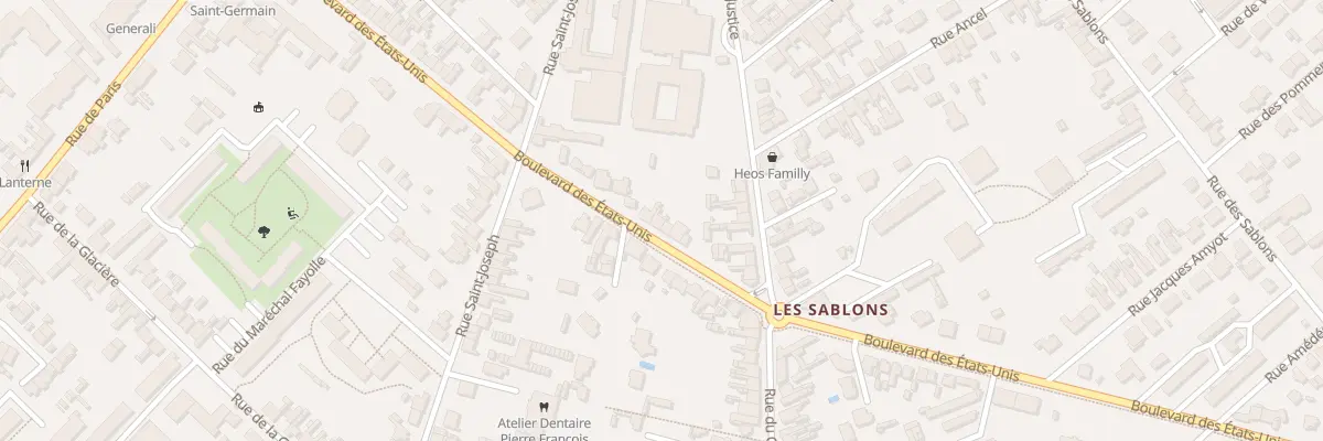 Plan du 95 Bd des États-Unis à Compiègne
