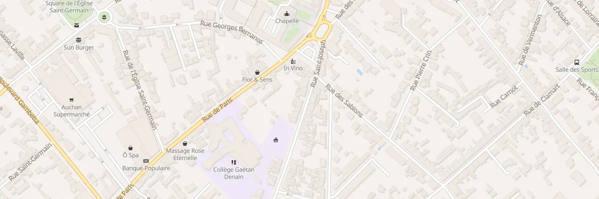 Plan du 10 Rue Saint-Joseph à Compiègne