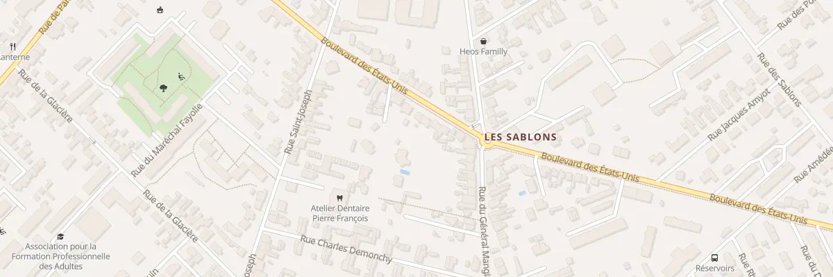 Plan du 94 Bd des États-Unis à Compiègne