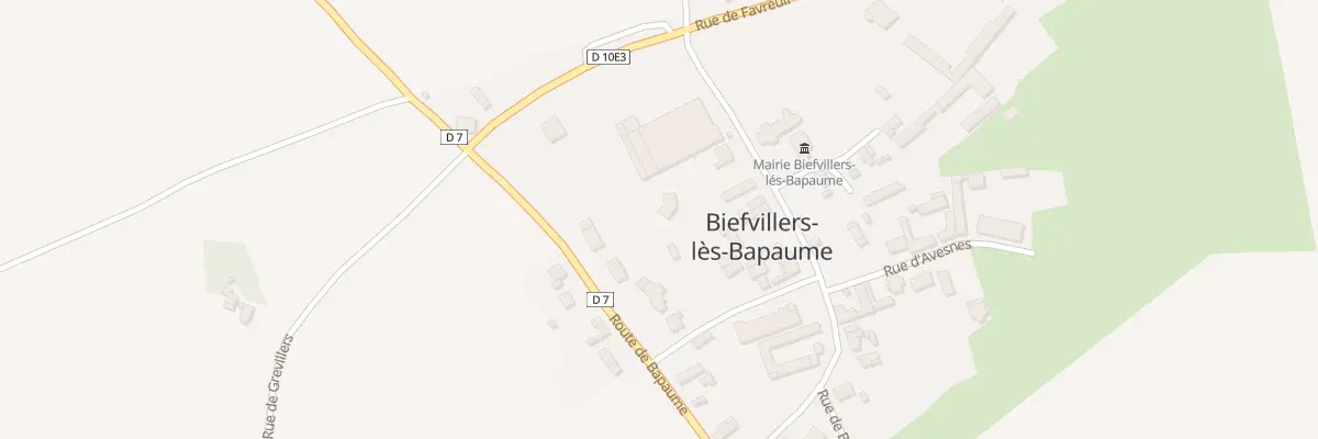 Plan du 3B Rte de Bapaume à Biefvillers-lès-Bapaume