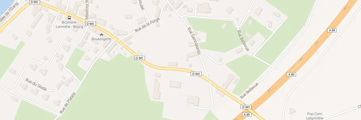 Plan du 73 Av des Combrailles à Bromont-Lamothe