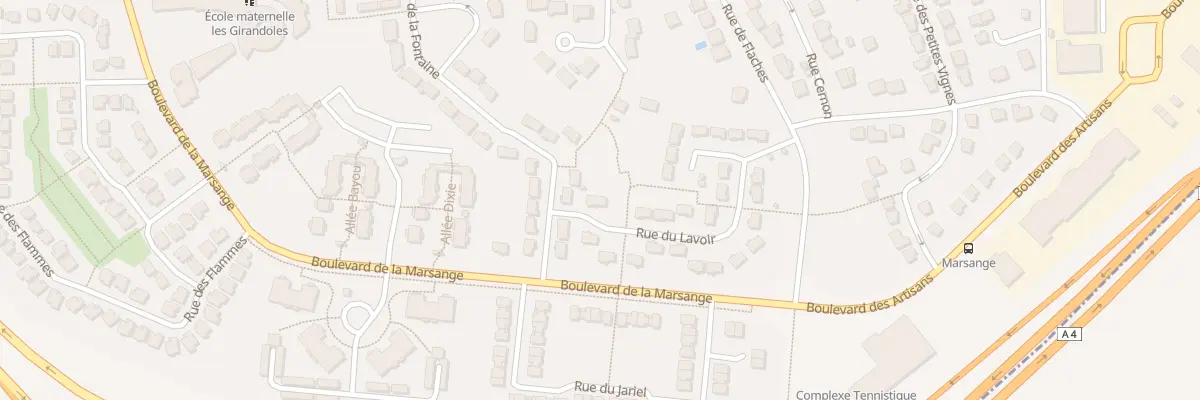 Plan du 28 Rue du Lavoir à Bailly-Romainvilliers