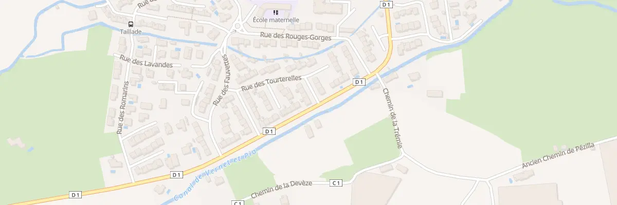 Plan du 1 Rue des Chardonnerets à Baho