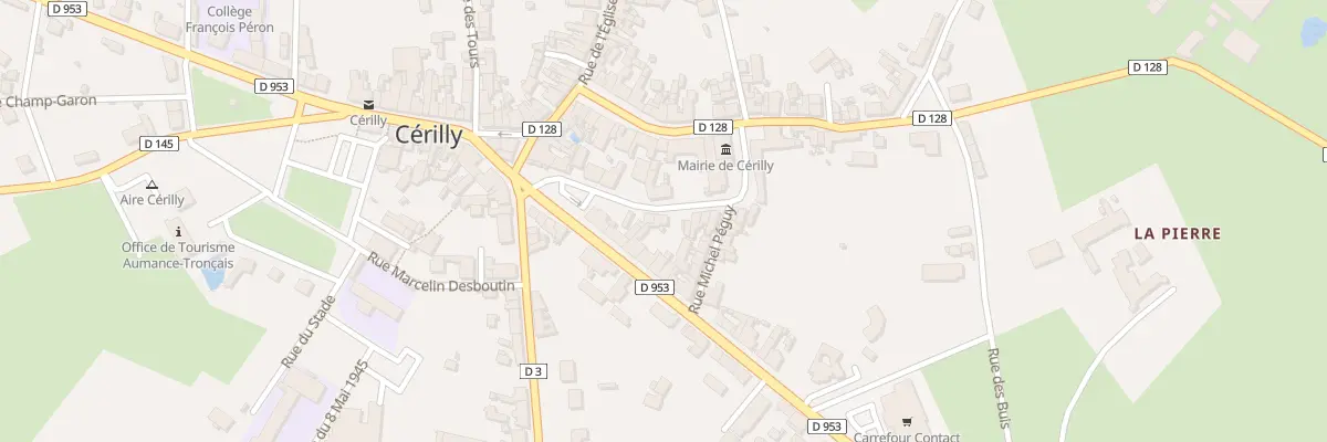 Plan du 7 Rue Joseph Dupéchaud à Cérilly