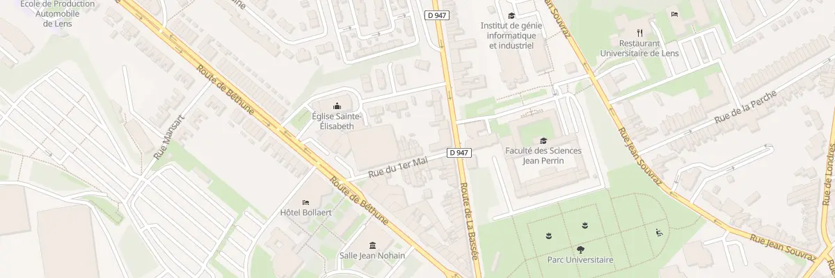 Plan du 21 Rue du 1er Mai à Lens