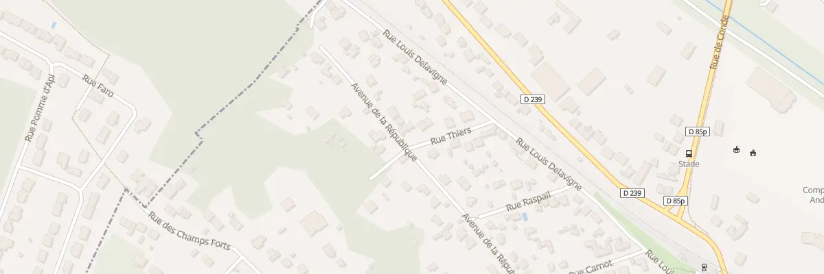 Plan du 10 Rue Thiers à Montry
