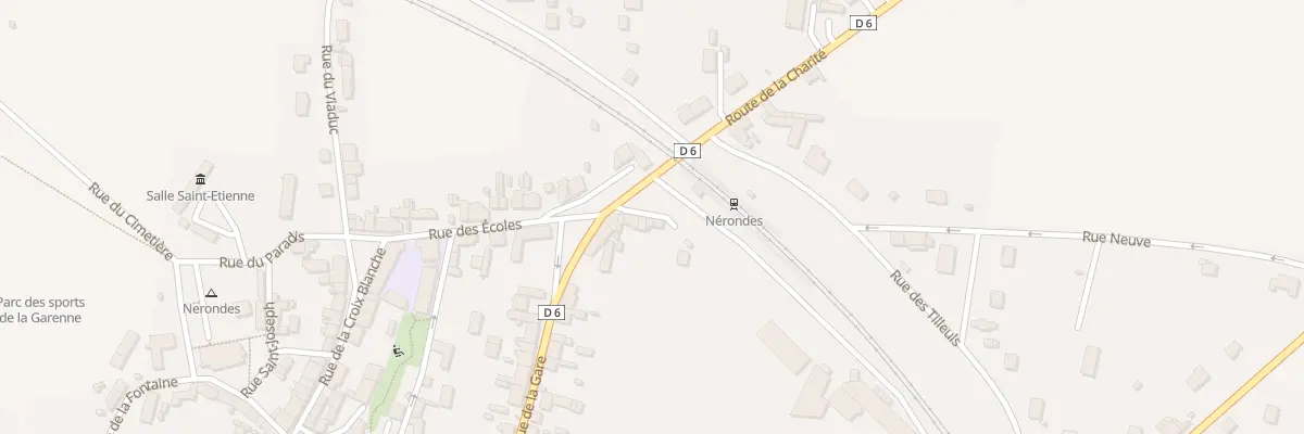 Plan du 8 Pl de la Gare à Nérondes