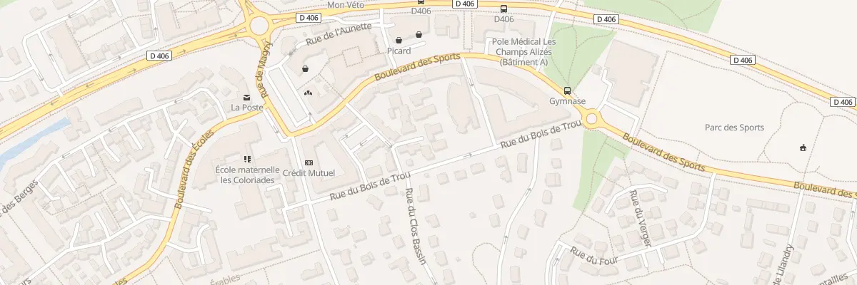 Plan du 28 Rue du Bois de Trou à Bailly-Romainvilliers