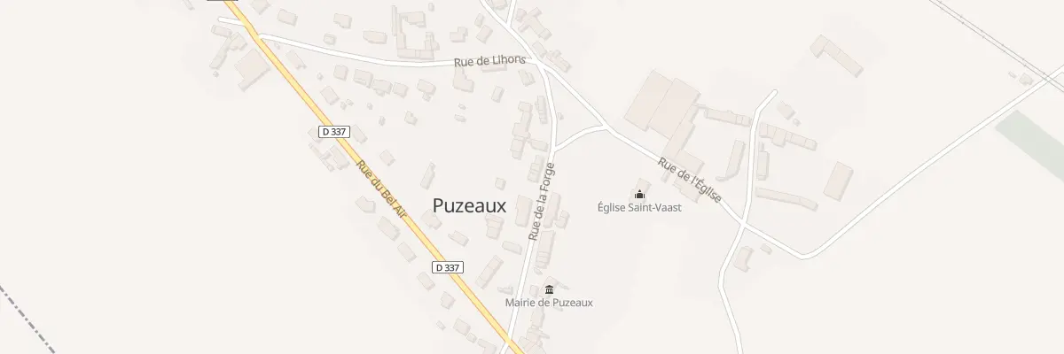 Plan du 7 Rue de la Forge à Puzeaux