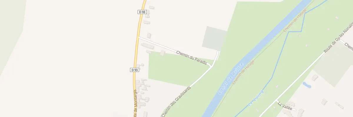 Plan du 52 Le Paradis à Montbouy