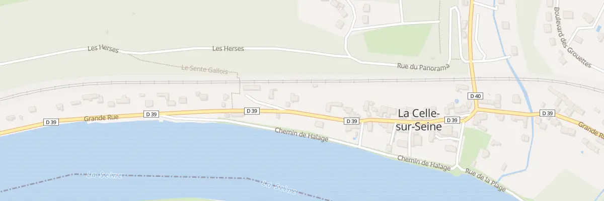 Plan du 43 Grande Rue La Celle à Vernou-la-Celle-sur-Seine