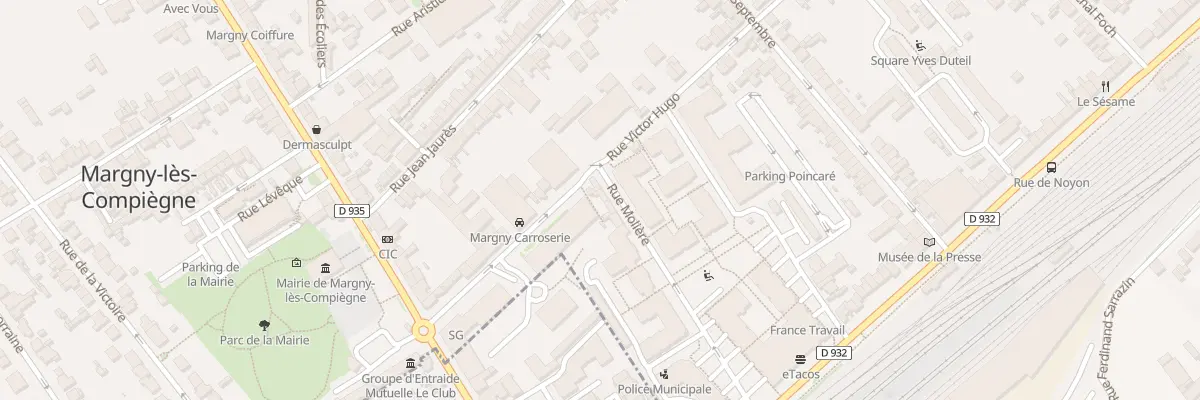 Plan du 156A Rue Victor Hugo à Margny-lès-Compiègne