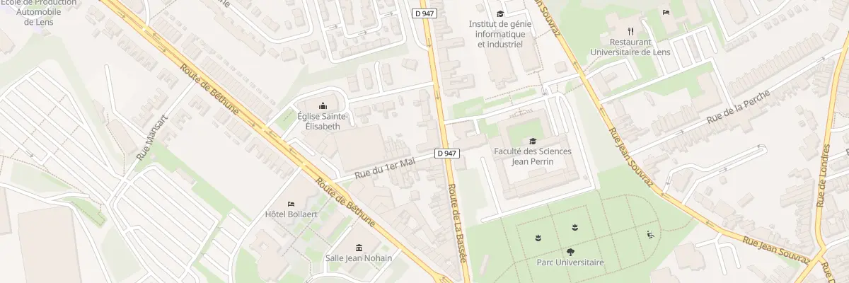 Plan du 35 Rte de la Bassée à Lens