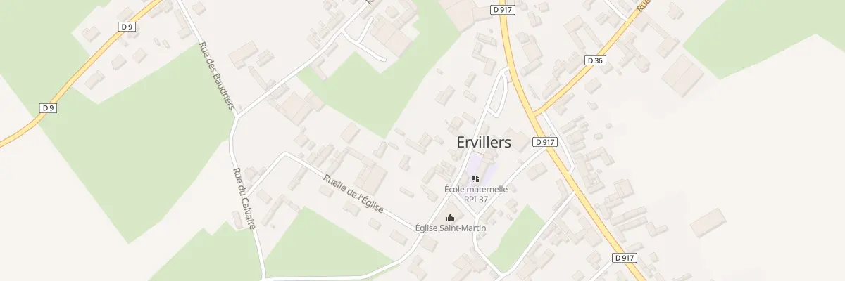 Plan du 11 Rue de l’Eglise à Ervillers