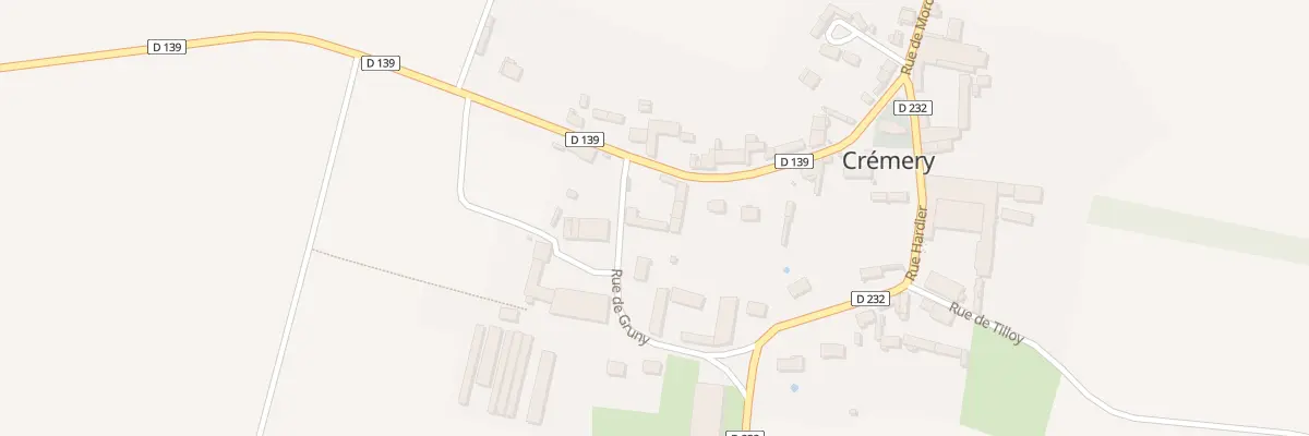 Plan du 1 Rue de Gruny à Crémery