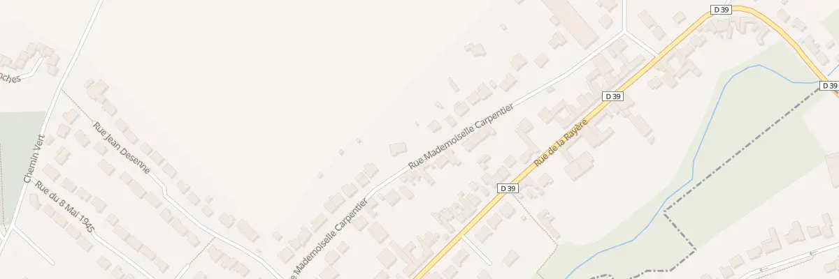 Plan du 35D Rue Mademoiselle Carpentier à Hulluch