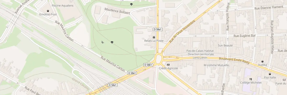 Plan du 40 Rue Edouard Bollaert à Lens