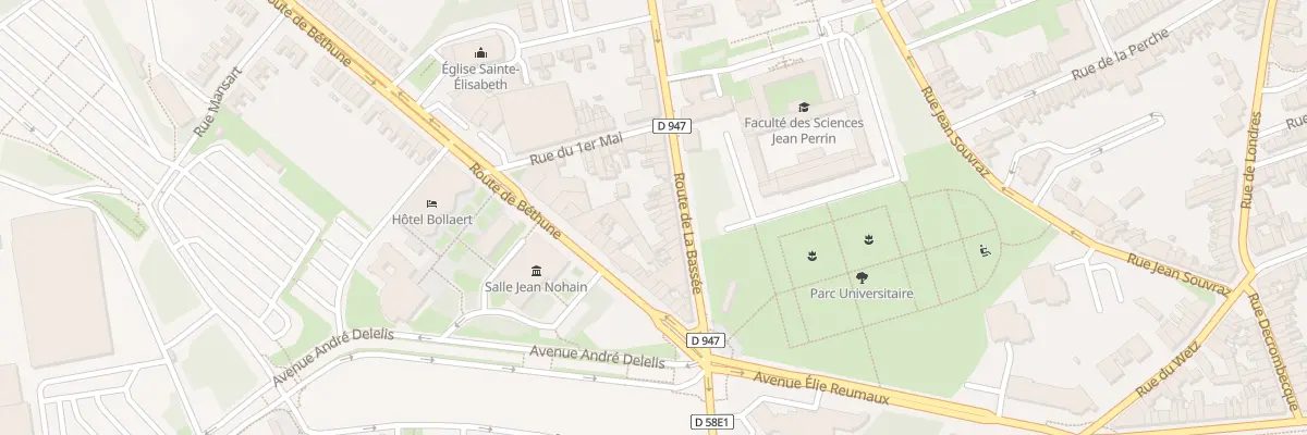 Plan du 13 Rte de la Bassée à Lens
