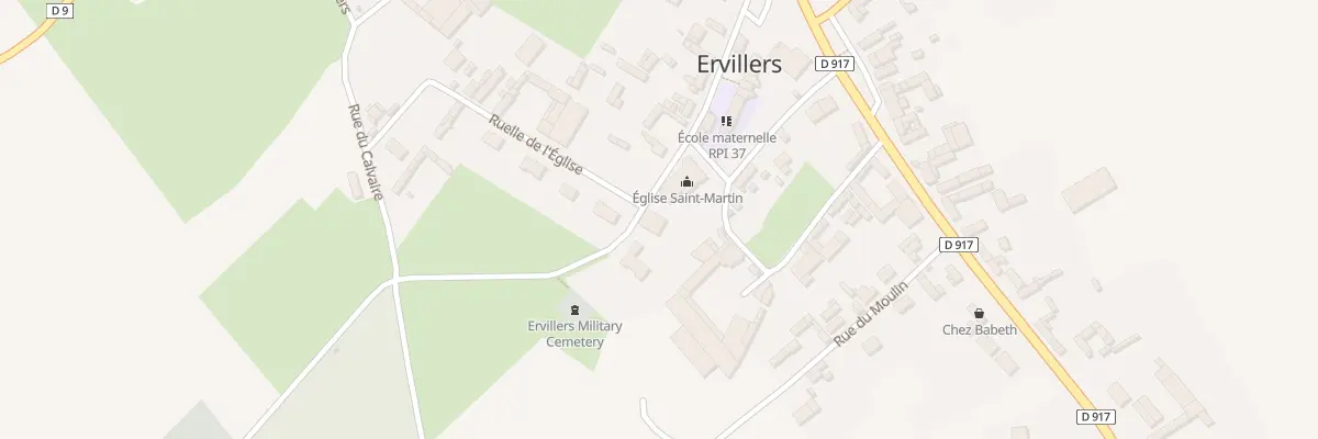 Plan du 6 Rue de l’Eglise à Ervillers