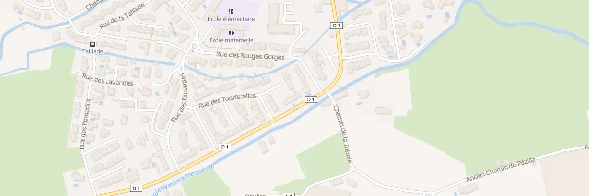 Plan du 3 Av des Albères à Baho
