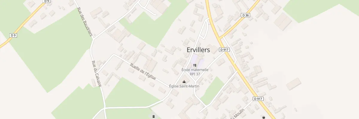 Plan du 13 Rue de l’Eglise à Ervillers