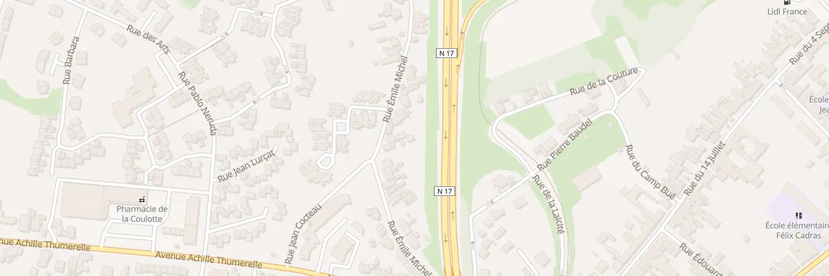 Plan du 28 Rue Emile Michel à Avion