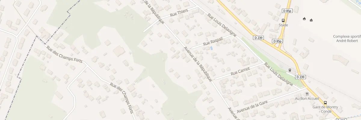 Plan du 51B Av de la République à Montry