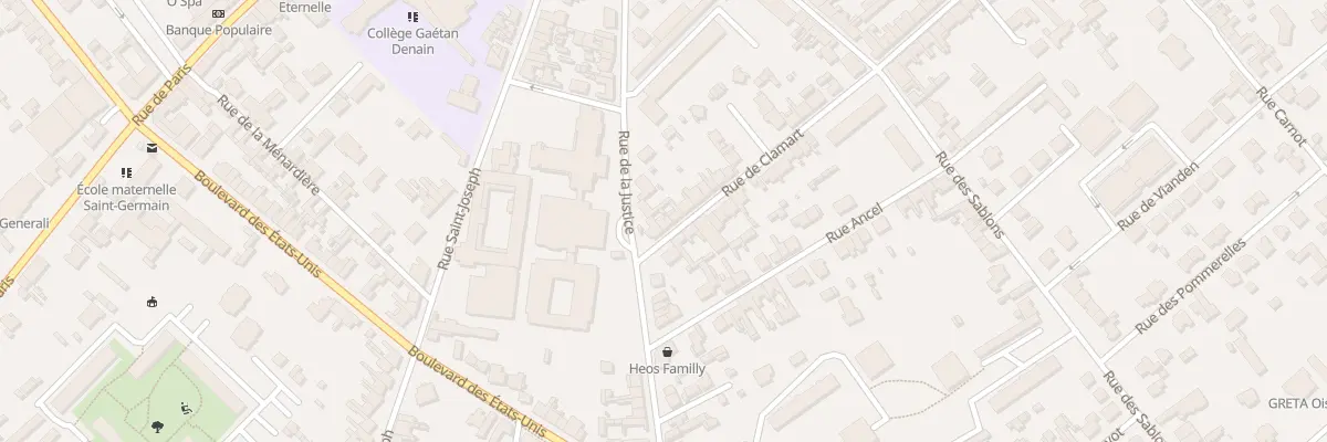 Plan du 86 Rue de Clamart à Compiègne