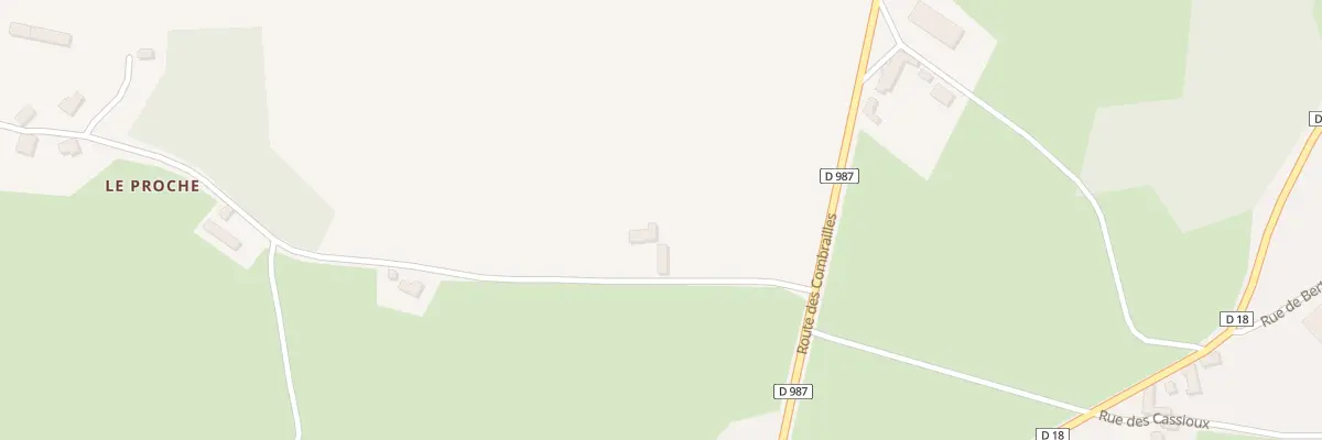 Plan du 5089 Le Proche à Teilhet