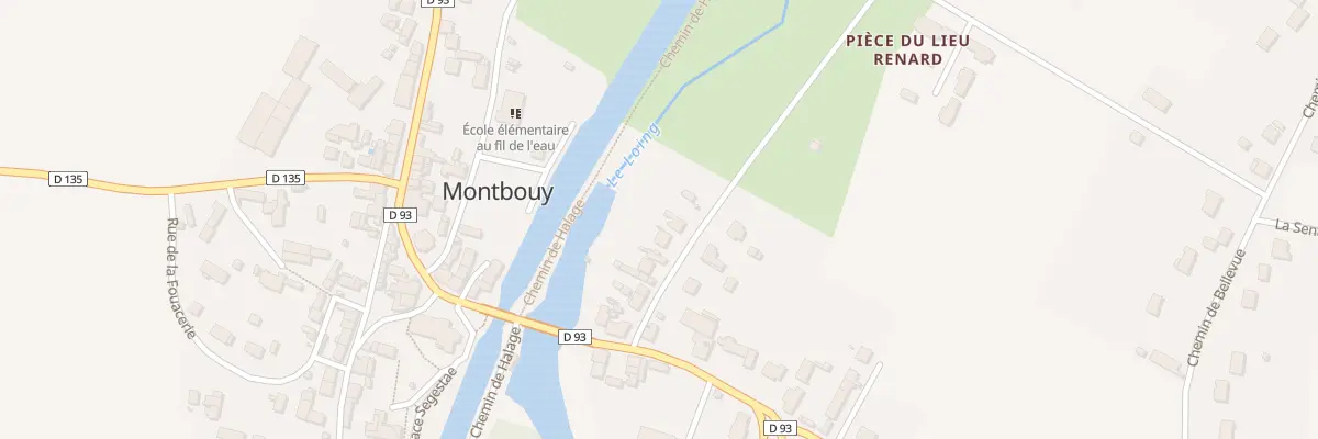 Plan du 9 Rte de Gy-les-Nonains à Montbouy