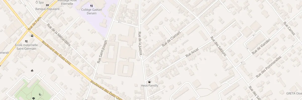 Plan du 84 Rue de Clamart à Compiègne